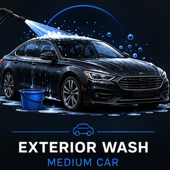 Medium vehicle exterior wash